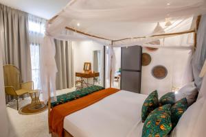 Postel nebo postele na pokoji v ubytování Maison de clara + 76 fotografií