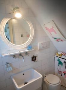 Koupelna v ubytování Casa di Bimba