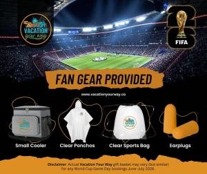 un dépliant pour un équipement de supporter fourni dans l'établissement Fort Worth Executive Vacation Studio Nearby Fifa Events Pets by Vacation Your Way, à Fort Worth