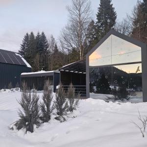 Το Tiny House 1 Dedinky Wellness Slovenský raj τον χειμώνα