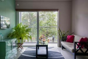 Posezení v ubytování Lilac Homes