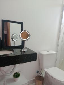 Koupelna v ubytování Avelinos Jequiti