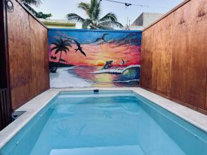 Bazén v ubytování Hotelito Villas Holbox nebo v jeho okolí