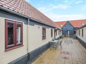 Bygningen som feriehuset ligger i