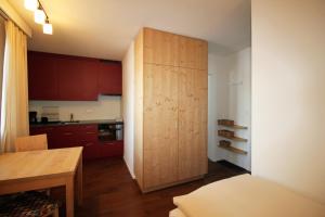 Kuchyň nebo kuchyňský kout v ubytování Residenza Lagrev Studio Nr 013 - Typ 10B - Hochparterre - Ost