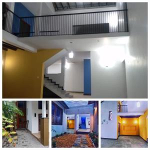 a collage of three pictures of a building at Sunray Homes in Nikawatawana