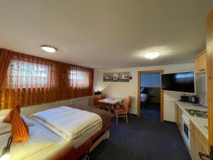 TV a/nebo společenská místnost v ubytování Ferienhaus mit 5 separaten Schlafmöglichkeiten