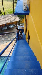 Πισίνα στο ή κοντά στο karma stays hostel morjim