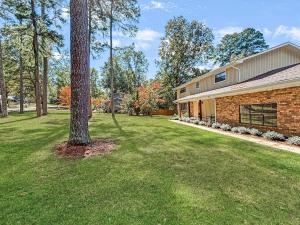 un albero in un cortile accanto a un edificio di Blindfrog a Scottsboro