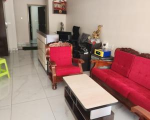 Χώρος καθιστικού στο Flora inn Gokarna