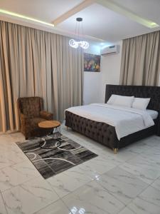 Postel nebo postele na pokoji v ubytování TW-Residence