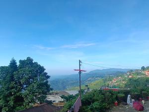 a view of a city from a hill at Wind chimes villa in Karsiyang +8 photos