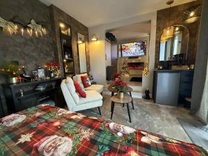 Μια τηλεόραση ή/και κέντρο ψυχαγωγίας στο Bienvenue chez Glad et Guigui