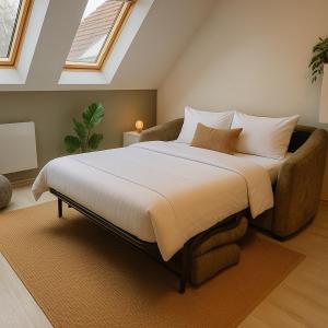 En eller flere senge i et værelse på Luna verde - Parking