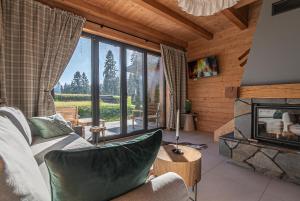 TV/trung tâm giải trí tại Akor House domki w Zębie