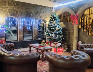 Χώρος καθιστικού στο Hotel Leonor Mirón