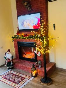 Μια τηλεόραση ή/και κέντρο ψυχαγωγίας στο Woodlandia Resort Borjomi