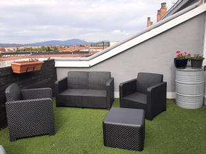 Posezení v ubytování Atico en el centro de Vitoria Parking gratis