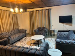 Posezení v ubytování Cozy Home