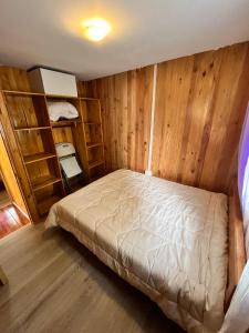 Ένα ή περισσότερα κρεβάτια σε δωμάτιο στο Cabaña Veraneo