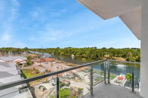 Tầm nhìn suối chảy gần nhà nghỉ dưỡng