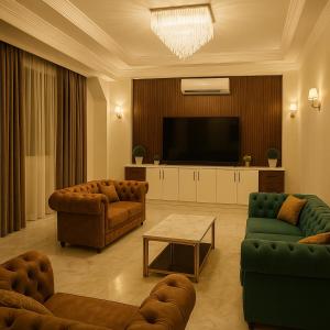 TV/trung tâm giải trí tại CHROME Résidences Fidjrossè PLAGE +12 ảnh