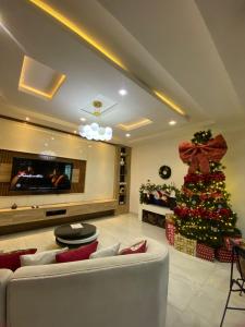 Khu vực ghế ngồi tại Tarom Luxury Apartment