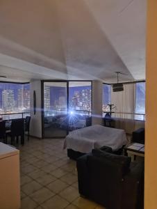 Postel nebo postele na pokoji v ubytování La mejor vista de cavancha