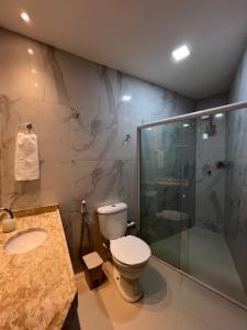 Phòng tắm tại Marauí Guest House