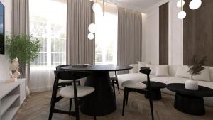 Χώρος καθιστικού στο Family & Business Apartments Sienkiewicza Wesoła No 7 Centrum Downtown - PREMIUM SPA - 1 Bedroom with Private Sauna and Jacuzzi