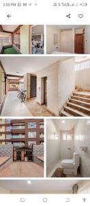a collage of four pictures of a house at 2bedroom house along waiyaki way in Nairobi