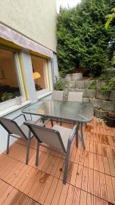 Balkón nebo terasa v ubytování Blick auf Bautzen