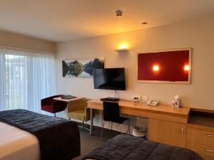 TV/trung tâm giải trí tại Park View Motor Lodge