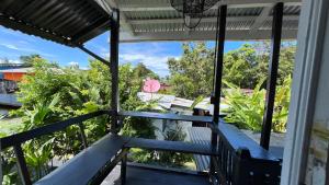a view from the balcony of a house at Chinuk Boutique Hotel in Puerto Viejo