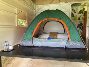 Кровать или кровати в номере Khao Sok Evergreen House