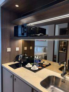 Køkken eller tekøkken på Mandala Mui Ne - Beach & Pool Suites