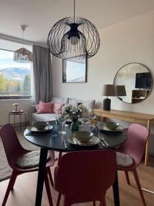 Et opholdsområde på Bergzeit Apartments