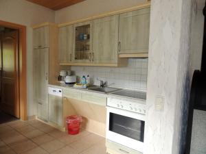 Kuchyň nebo kuchyňský kout v ubytování Gästehaus Am Hirtenberg