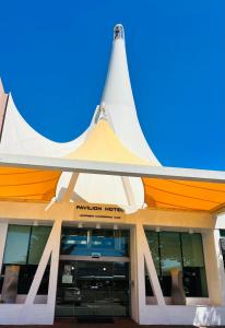 a large white tent in front of a building at Pavilion Hotel Wagga Wagga in Wagga Wagga