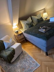 Postel nebo postele na pokoji v ubytování Barcelona Apartment