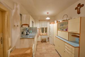 Kuchyň nebo kuchyňský kout v ubytování Chalupa v Roprachticích u Vysokého nad Jizerou