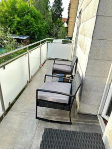 Balkón nebo terasa v ubytování Ferienwohnung - Losheim am See