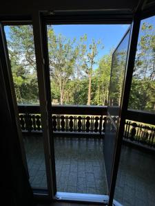 Μπαλκόνι ή βεράντα στο Pension Blockheidehof