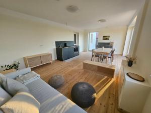 Χώρος καθιστικού στο Naturhaus Havelland