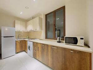 Køkken eller tekøkken på Blue Ararat apartments