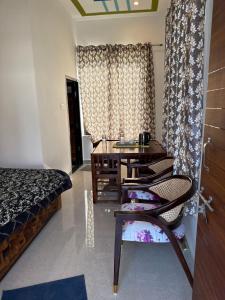 Posezení v ubytování sukoon natural farm