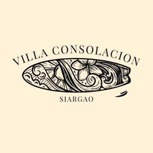 a logo for a restaurant with a cup of coffee at Villa Consolacion Resort in General Luna