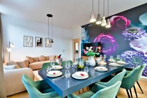 Χώρος καθιστικού στο Luxus Apartments - Mitten in Deutschland - Perfekte Lage - Parkplatz