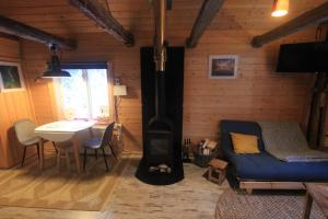 Posezení v ubytování Farmers Shed