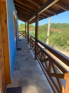 En balkon eller terrasse på Pousada Santa Rosa